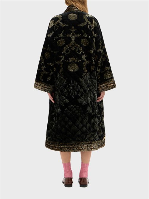 Oversized viscose and silk kimono with floral motif PIERRE-LOUIS MASCIA | KM11944519583
